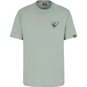 Emporio Armani Ea7, Heren, Tops, Groen, Maat: S