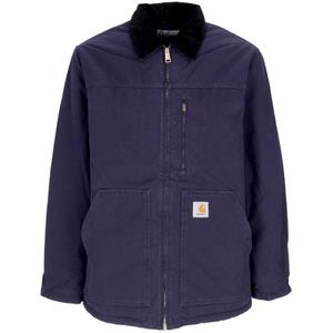 Carhartt Wip, Heren, Jassen, Blauw, Maat: M Katoen,