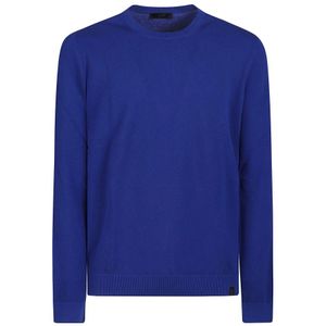 Fay, Heren, Truien, Blauw, Maat: 2XL Katoen,