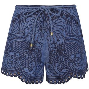 Zimmermann, Dames, Korte broeken, Blauw, Maat: S Katoen,