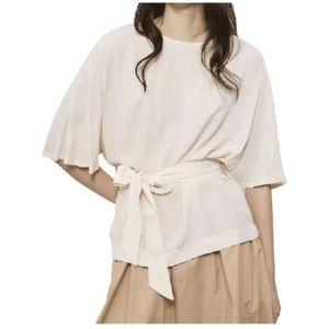Liu Jo, Dames, Tops, Beige, Maat: M Poliester,