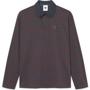 Wood Wood, Heren, Tops, Grijs, Maat: L Katoen,