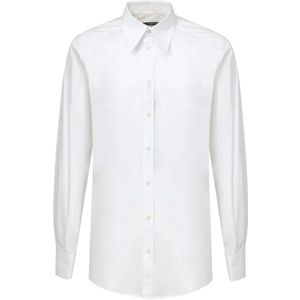 Dolce & Gabbana, Heren, Overhemden, Wit, Maat: 3XS Katoen,