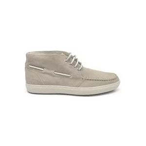 Tod's Grijze Suede Sneakers , Gray , Heren , Maat: 40 1/2 EU