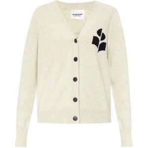 Marant étoile, Dames, Truien, Beige, Maat: M Katoen,