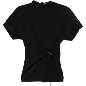 Brunello Cucinelli, Dames, Tops, Zwart, Maat: S