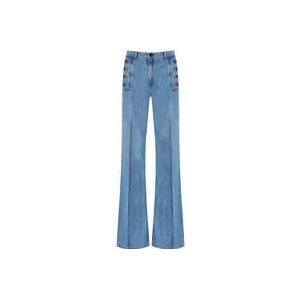 Twinset Flared Jeans , Blue , Dames , Maat: W29