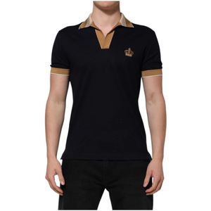 Dolce & Gabbana, Heren, Tops, Zwart, Maat: S Kasjmier,