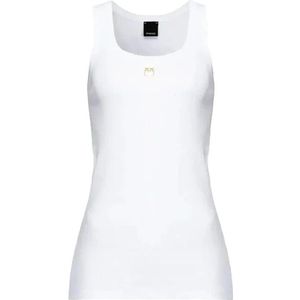 Pinko, Dames, Tops, Wit, Maat: XL Katoen,