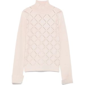 Blugirl, Dames, Truien, Beige, Maat: XL