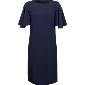 Alberta Ferretti, Dames, Jurken, Blauw, Maat: XS Acryl,