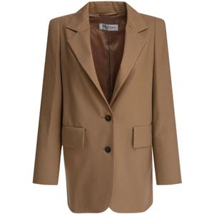 Max Mara, Dames, Jassen, Bruin, Maat: XS Zijde,