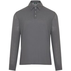 Zanone, Heren, Tops, Grijs, Maat: 3XL Katoen,