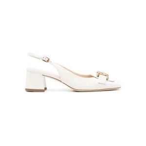 Tod's Beige Platte Schoenen met Slingback Gesp Detail , Beige , Dames , Maat: 39 EU