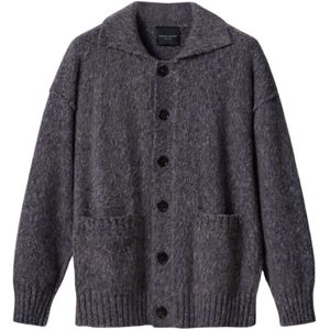 Roberto Collina, Heren, Truien, Zwart, Maat: S Wol,