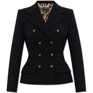 Dolce & Gabbana, Dames, Jassen, Zwart, Maat: XS