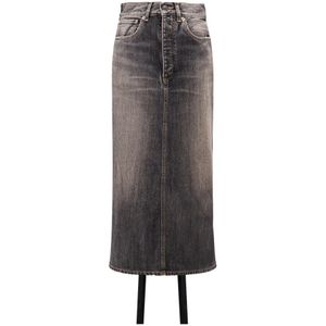 Balenciaga, Dames, Rokken, Grijs, Maat: 3XS Katoen,