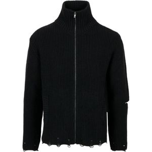 A Paper Kid, Heren, Truien, Zwart, Maat: L Katoen,