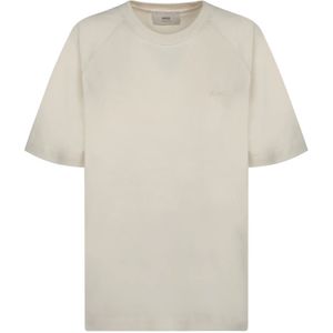 Ami Paris, Heren, Tops, Wit, Maat: S Katoen,