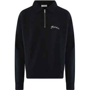 Flâneur, Heren, Tops, Blauw, Maat: S