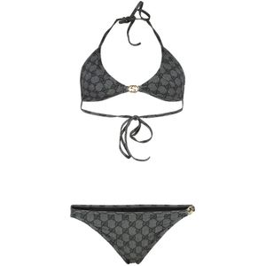 Gucci, Dames, Badkleding, Zwart, Maat: XS Polyamide,