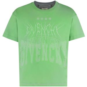 Givenchy, Heren, Tops, Groen, Maat: M Katoen,