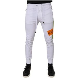 Dolce & Gabbana - Joggerbroeken - Wit - Katoen
