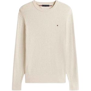 Tommy Hilfiger, Heren, Truien, Beige, Maat: L Katoen,