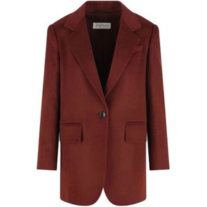 Max Mara, Dames, Jassen, Rood, Maat: S Poliester,
