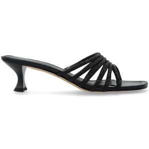 Michael Kors - Haisley - Muiltjes met Hak - Zwart - Leer