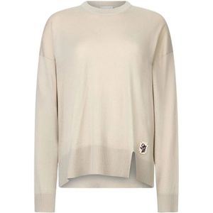 Liu Jo, Dames, Truien, Beige, Maat: S Wol,