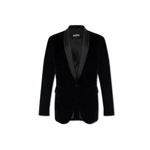 Dsquared2 Fluwelen blazer , Black , Heren , Maat: M