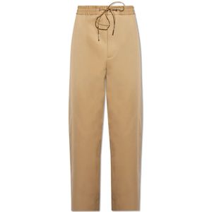 Moncler Katoenen broek , Beige , Heren , Maat: XL