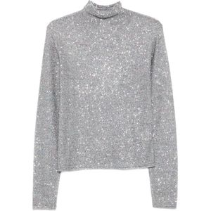 Alysi, Dames, Truien, Grijs, Maat: XS Zijde,