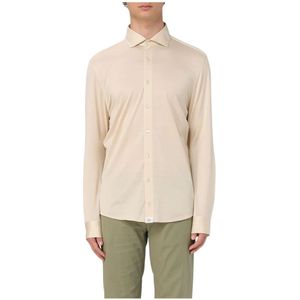 Peuterey, Heren, Overhemden, Beige, Maat: S Katoen,