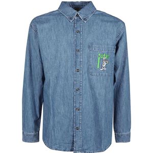 Iuter, Heren, Overhemden, Blauw, Maat: L Denim,