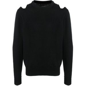 Jil Sander, Heren, Truien, Zwart, Maat: L Wol,