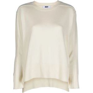 Dkny, Dames, Truien, Beige, Maat: M Wol,