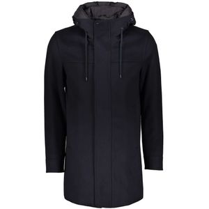 Herno, Heren, Mantels, Blauw, Maat: L Wol,