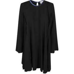 Forte Forte, Dames, Jurken, Zwart, Maat: S Poliester,