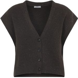 Peserico, Dames, Truien, Bruin, Maat: S Wol,