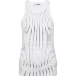 The Attico, Dames, Tops, Wit, Maat: 2XS Jersey,