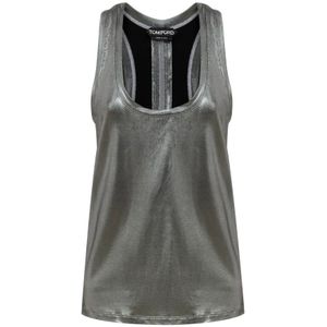 Tom Ford, Dames, Tops, Grijs, Maat: XS Viscose,