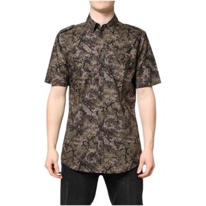 Dolce & Gabbana, Heren, Overhemden, Veelkleurig, Maat: L Katoen,