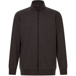 Boggi Milano - Wooltech - Sweatshirt - Bruin - Volledige Rits