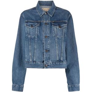 Polo Ralph Lauren, Dames, Jassen, Blauw, Maat: M Denim,