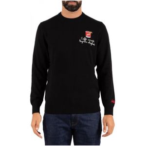 MC2 Saint Barth, Heren, Truien, Zwart, Maat: XL Wol,