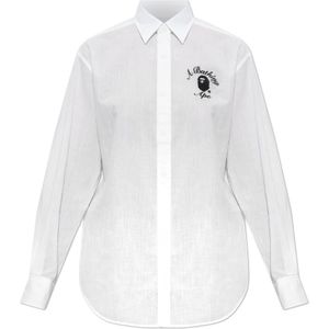 A Bathing Ape, Dames, Blouses & Shirts, Wit, Maat: ONE Size Katoen,