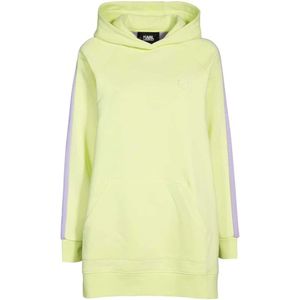 Karl Lagerfeld, Dames, Sweatshirts & Hoodies, Geel, Maat: XS Katoen,