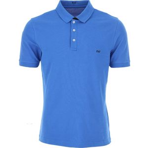 Fay, Heren, Tops, Blauw, Maat: M Katoen,